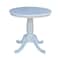 International Concepts Round 30 in Round Top Pedestal Table, 28.9 inH, White, 30 W, 30 L, 28.9 in H, Wood, White K08-30RT - alternate 1